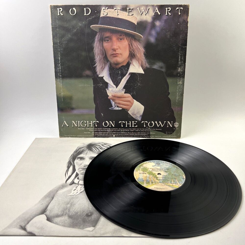 Rod Stewart A Night on the Town Vinyl Record LP